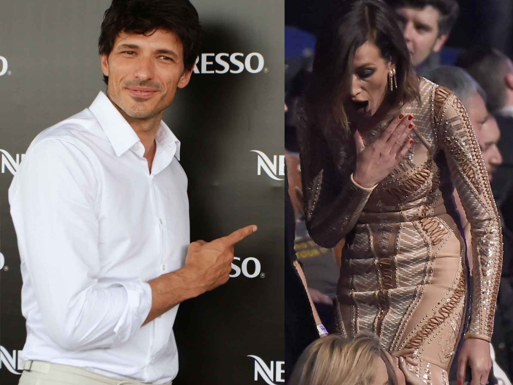 Velencoso y Álvarez en diferentes presentaciones como modelos y celebrities