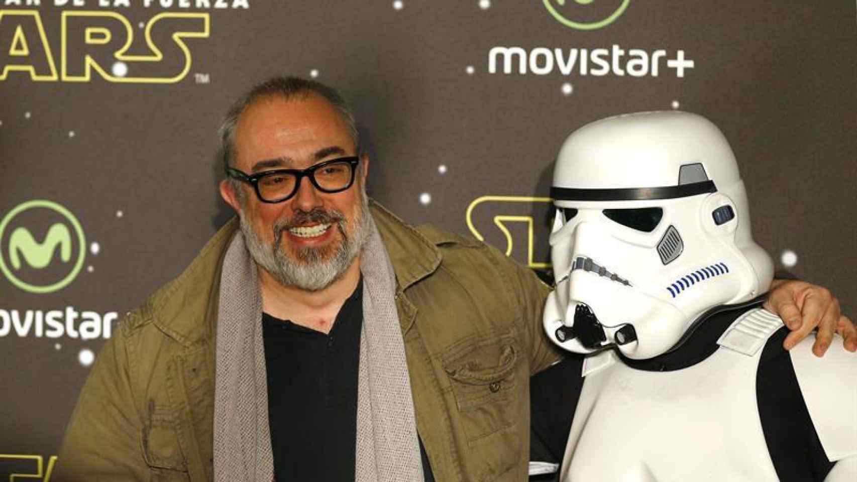 Alex de la Iglesia en la premier de Star Wars en Madrid