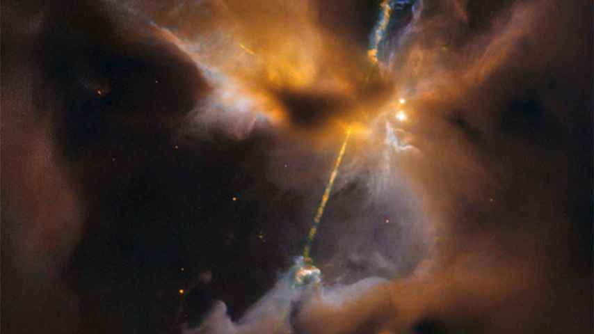 Qué casualidad: el Hubble anuncia el hallazgo un 'sable láser' cósmico