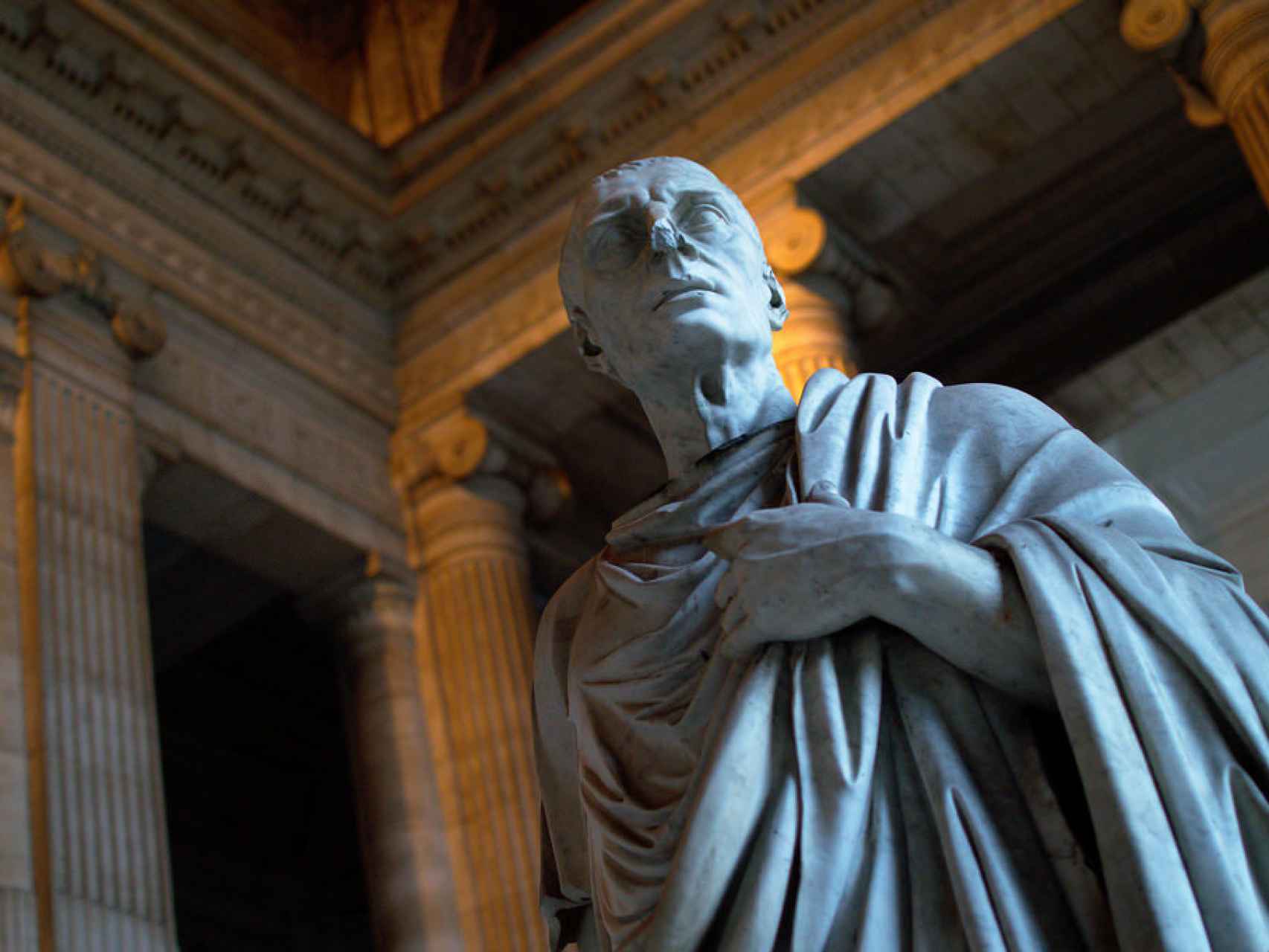 Busto de Marco Tulio Cicerón en el Palacio de Justicia de Bruselas