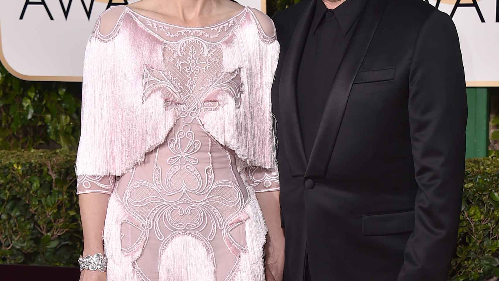 Cate Blanchett y su marido Andrew Upton en los Globos de Oro de 2016