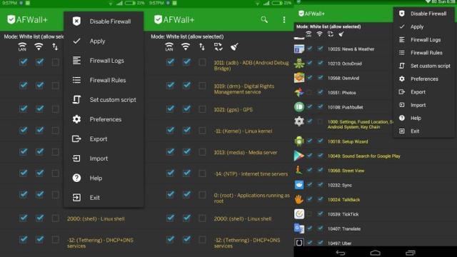 Controla con total precisión la conexión de cada app con AFWall+ [Root]