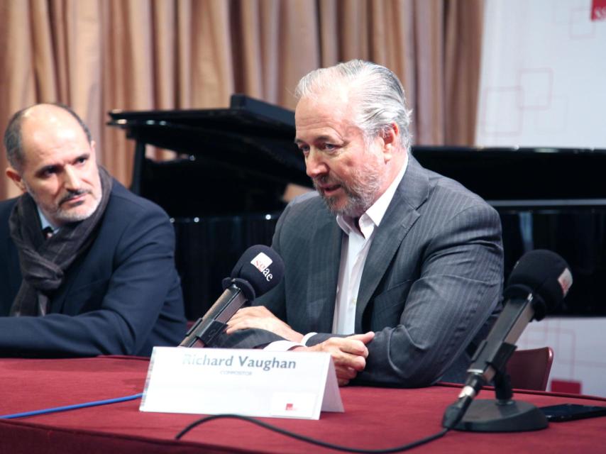 Javier Jacinto (izda.) y Richard Vaughn presentan el concierto Revelación II