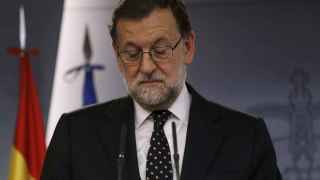 Mariano Rajoy, este viernes en su comparecencia en La Moncloa