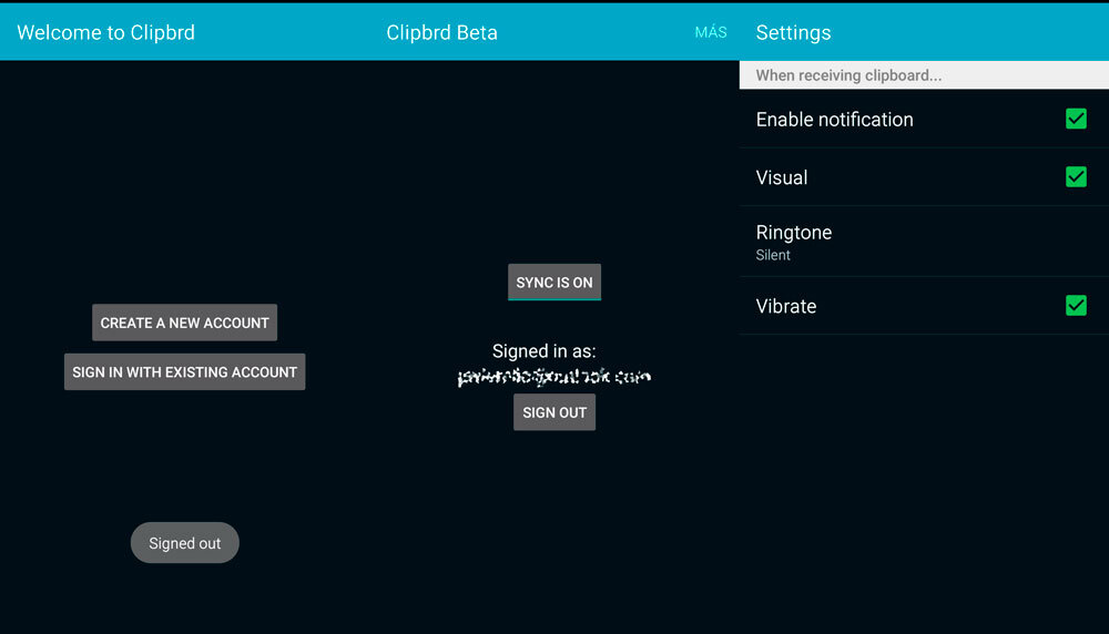 Clipbrd, copia y pega cualquier texto entre dispositivos