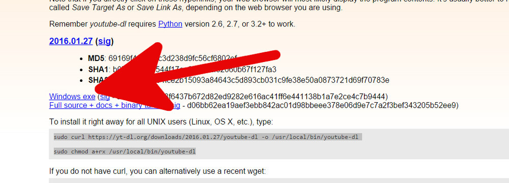 youtube-dl 1
