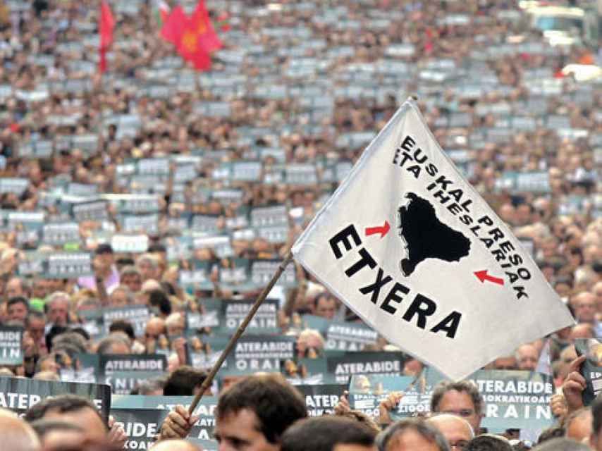 Manifestación en apoyo a los presos de ETA.