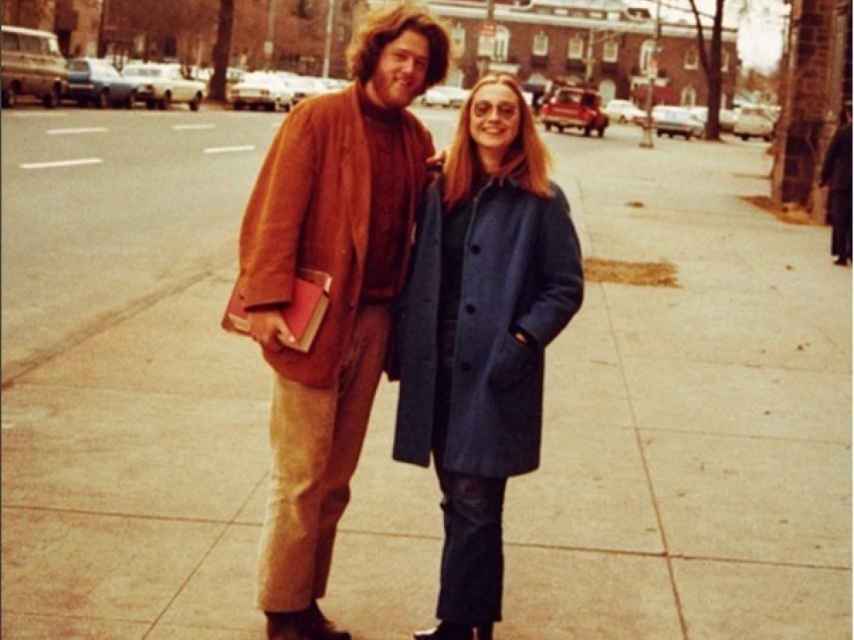 Hillary y Bill en su época de Yale