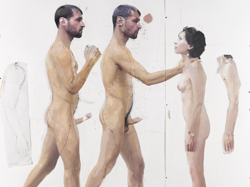 El cuadro 'Adrián y Miriam' de Antonio López.