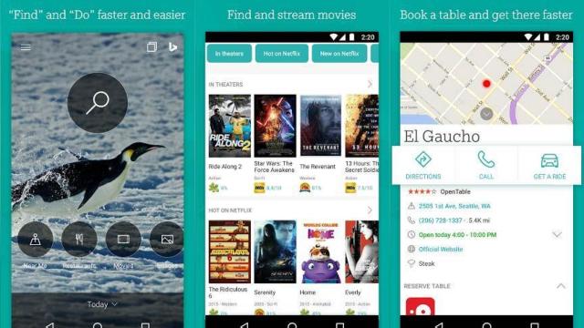 Bing para Android se rediseña: Microsoft se pone las pilas