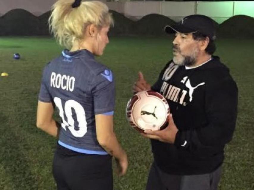 Diego y Rocío entrenan juntos por la noche