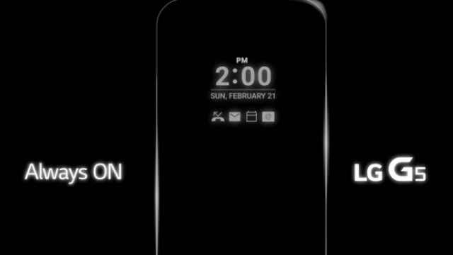 LG G5 confirma la pantalla Always ON