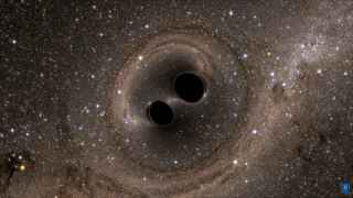 El choque de dos agujeros negros provocaron las ondas gravitacionales detectadas.