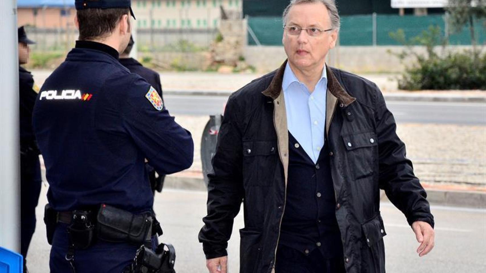 Marco Antonio Tejeiro, a su llegada a la Escuela Balear de la Administración Pública.