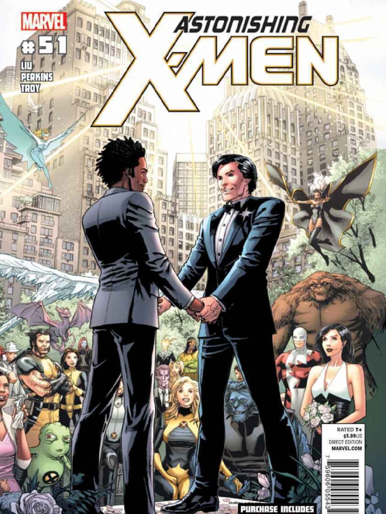 Portada de la revista Astonishing X-Men (número 51).