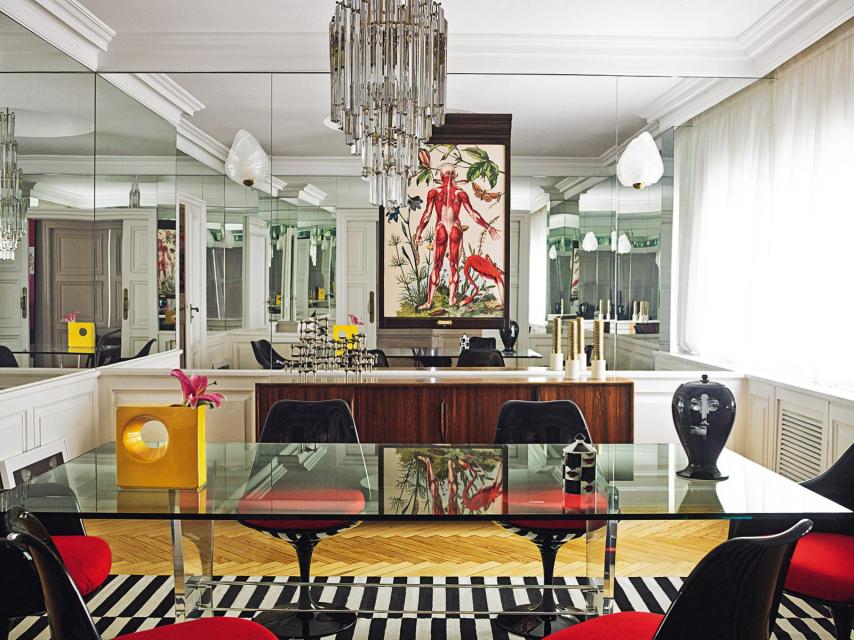 Interior de la casa de Bibiana Fernández en Madrid