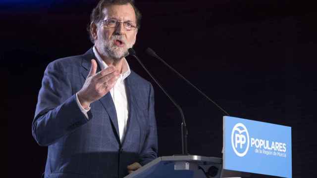 Rajoy en un acto celebrado este sábado en Murcia.