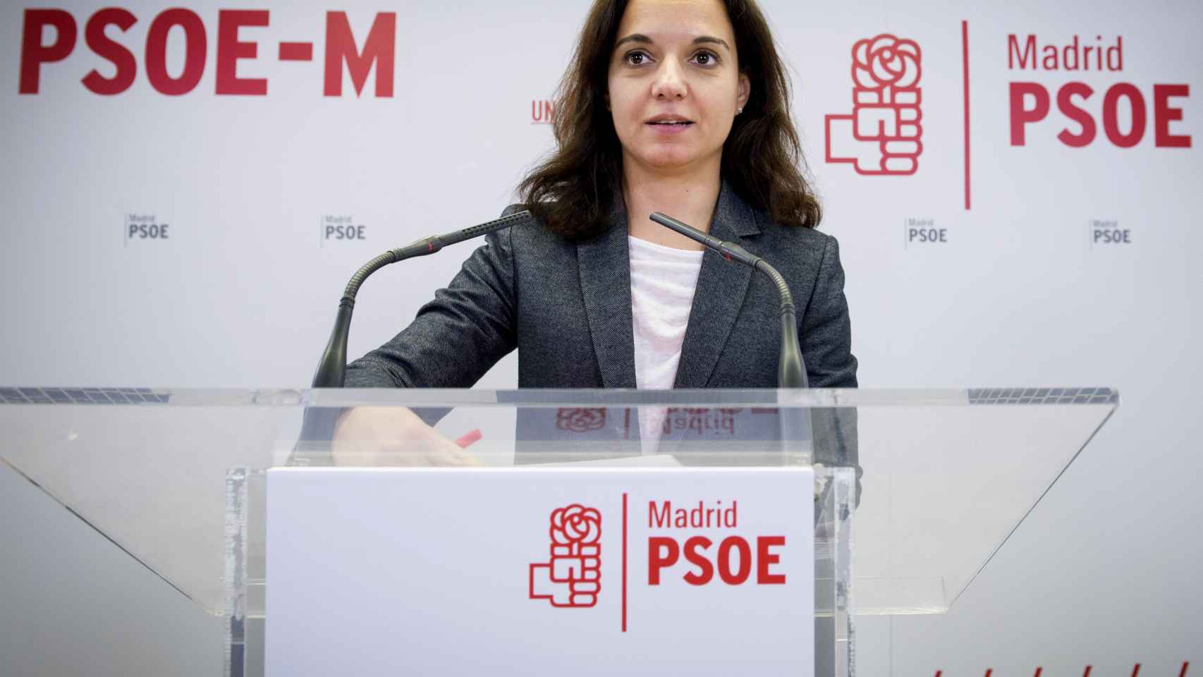 La secretaria general del PSOE-M, Sara Hernández.
