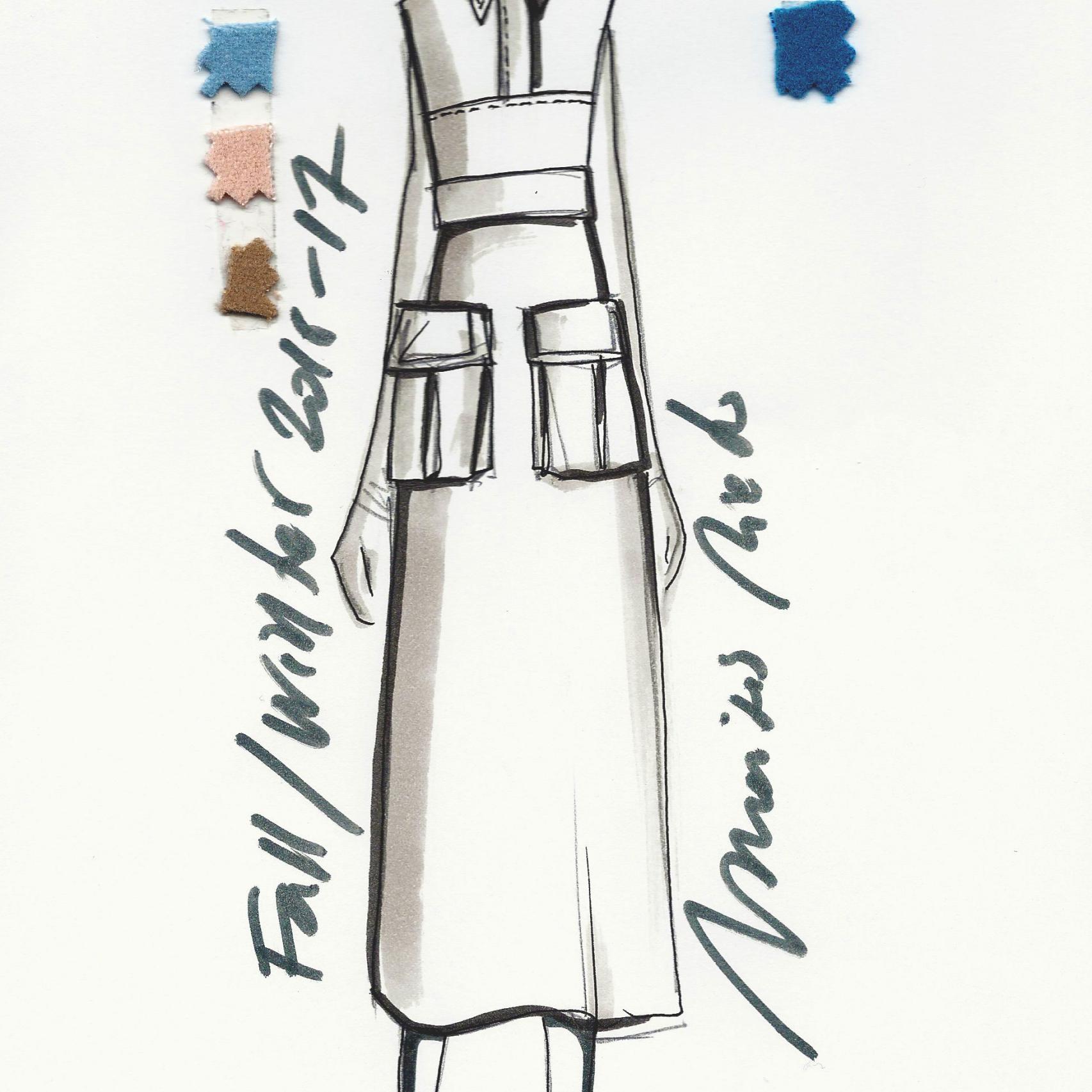 Boceto de Moisés Nieto de la colección que presentará en MBFWM