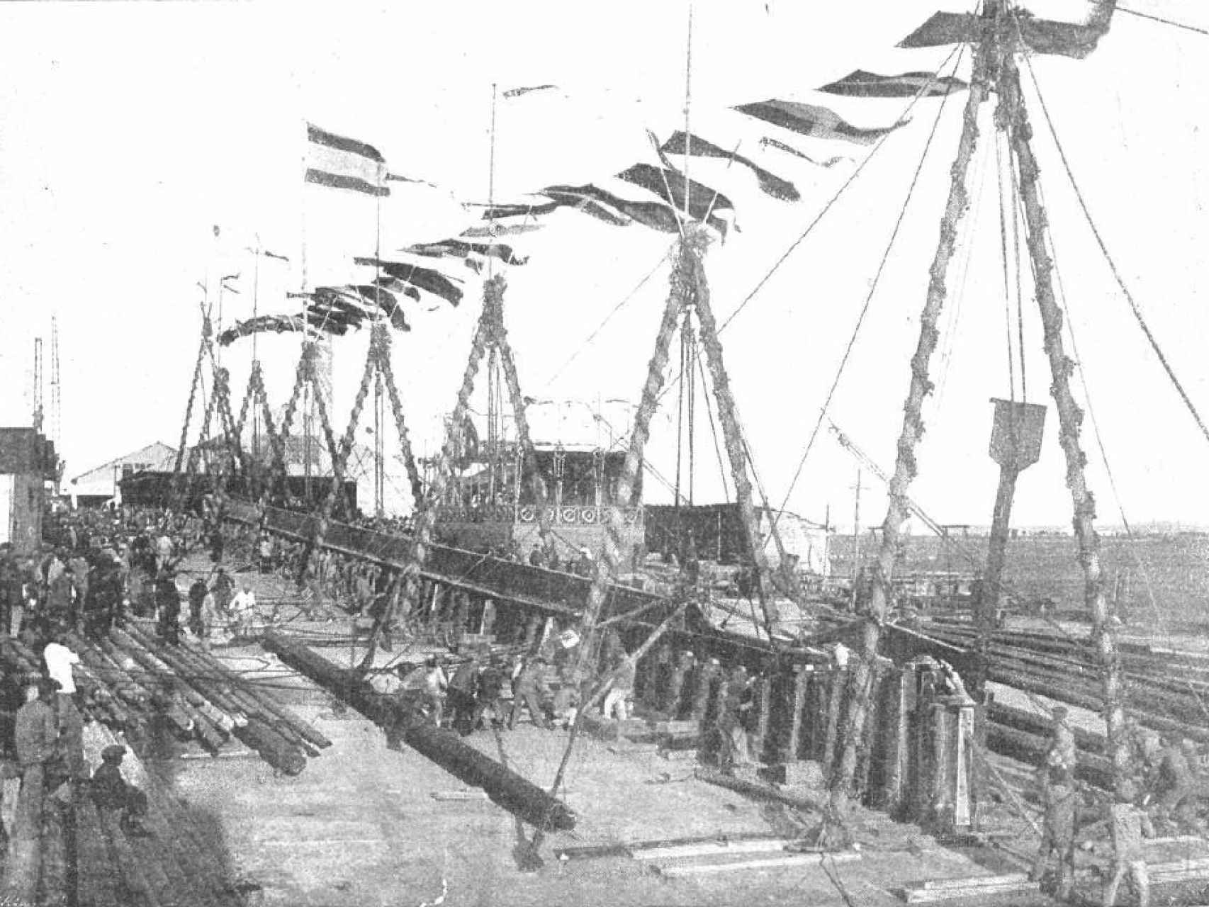 Construcción de un buque para la CTE, 1914.