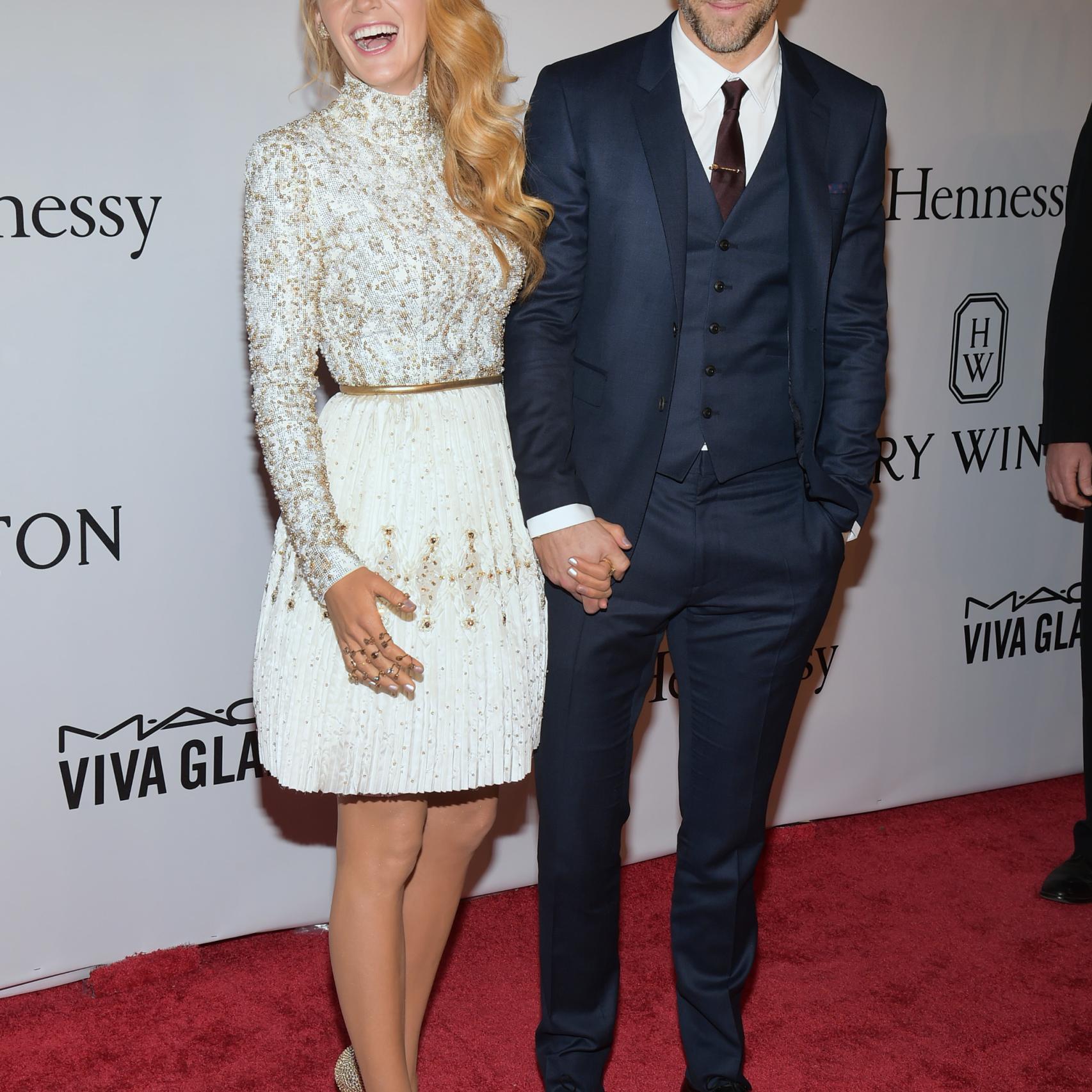 Blake Lively y Ryan Reynolds en la gala amfAR's en New York
