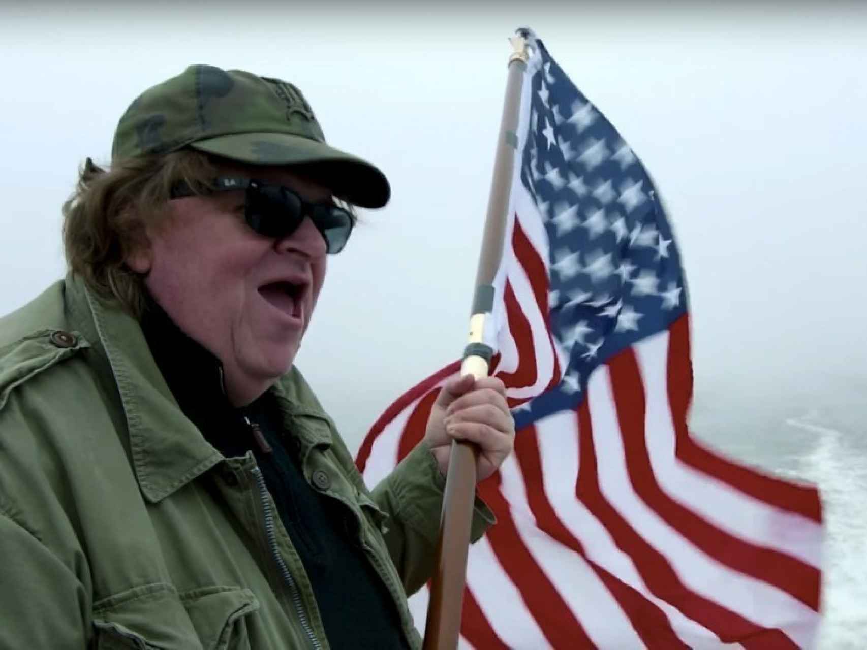 Michael Moore en una imagen de su nuevo documental