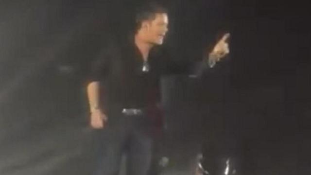 Alejandro Sanz durante su actuación