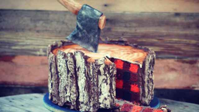 El perfecto pastel ‘leñador’