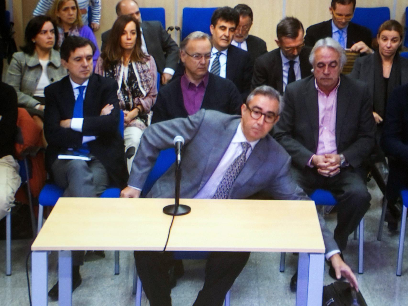 Diego Torres durante su interrogatorio en el juicio