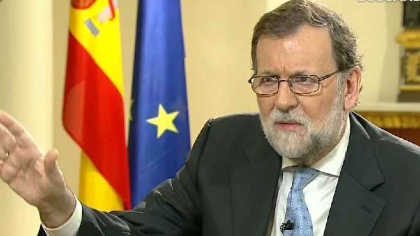 Susana Griso y Mariano Rajoy durante la entrevista.