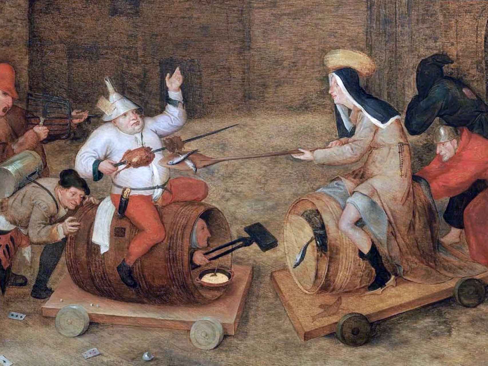 Combate entre Carnaval y Cuaresma circa 1550.