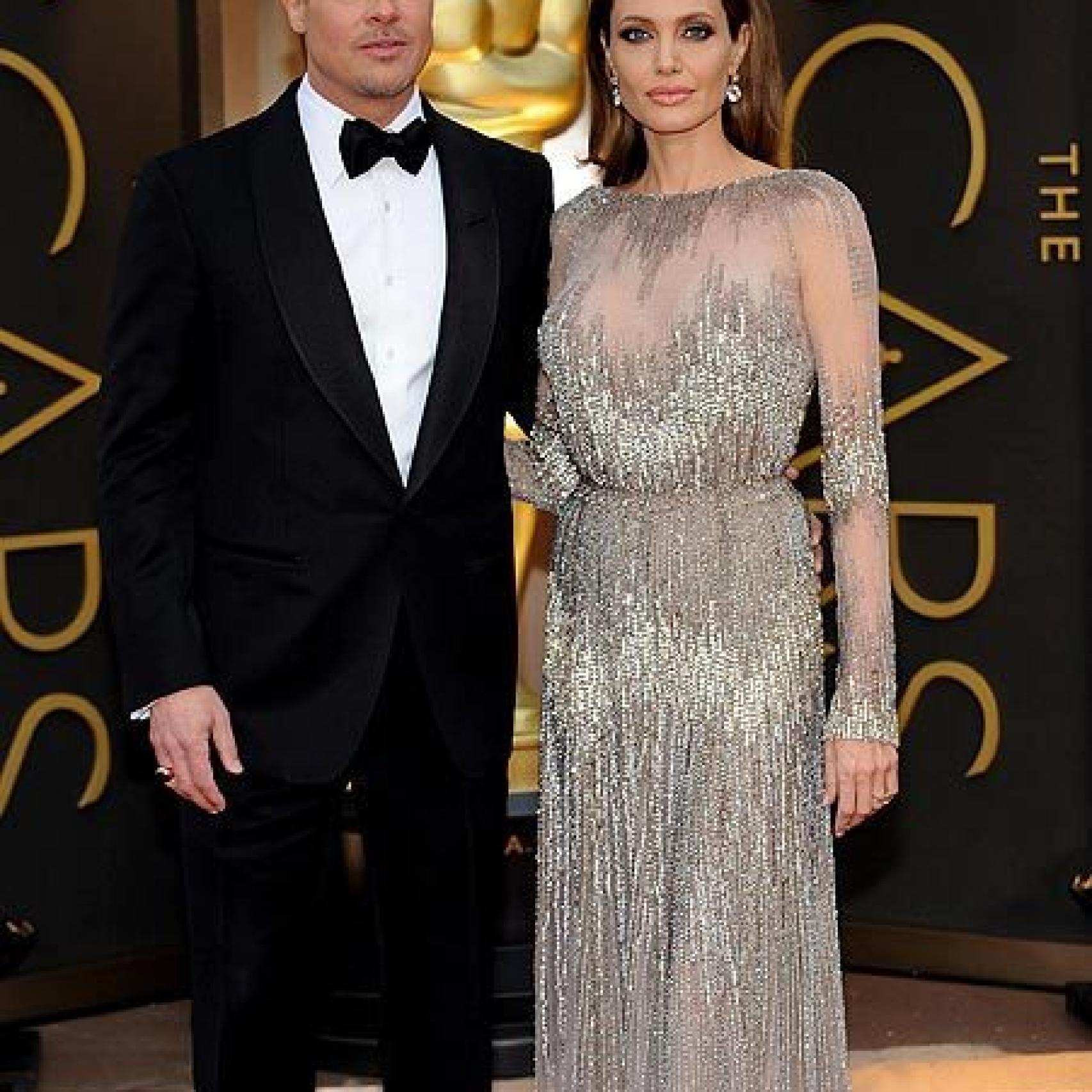 Brad Pitt y Angelina Jolie son otra de las parejas de Oscar