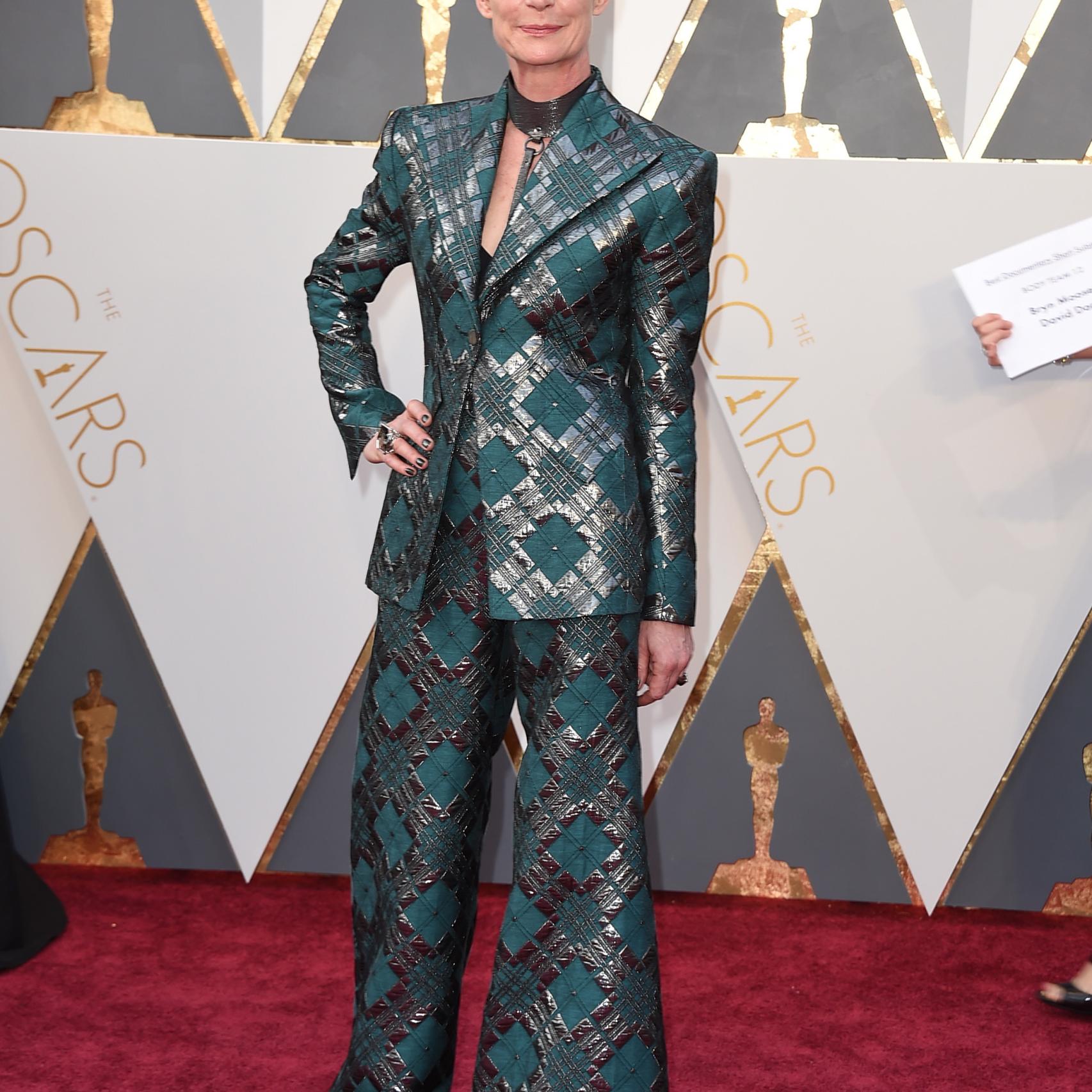 La diseñadora Sandy Powell en los Oscar