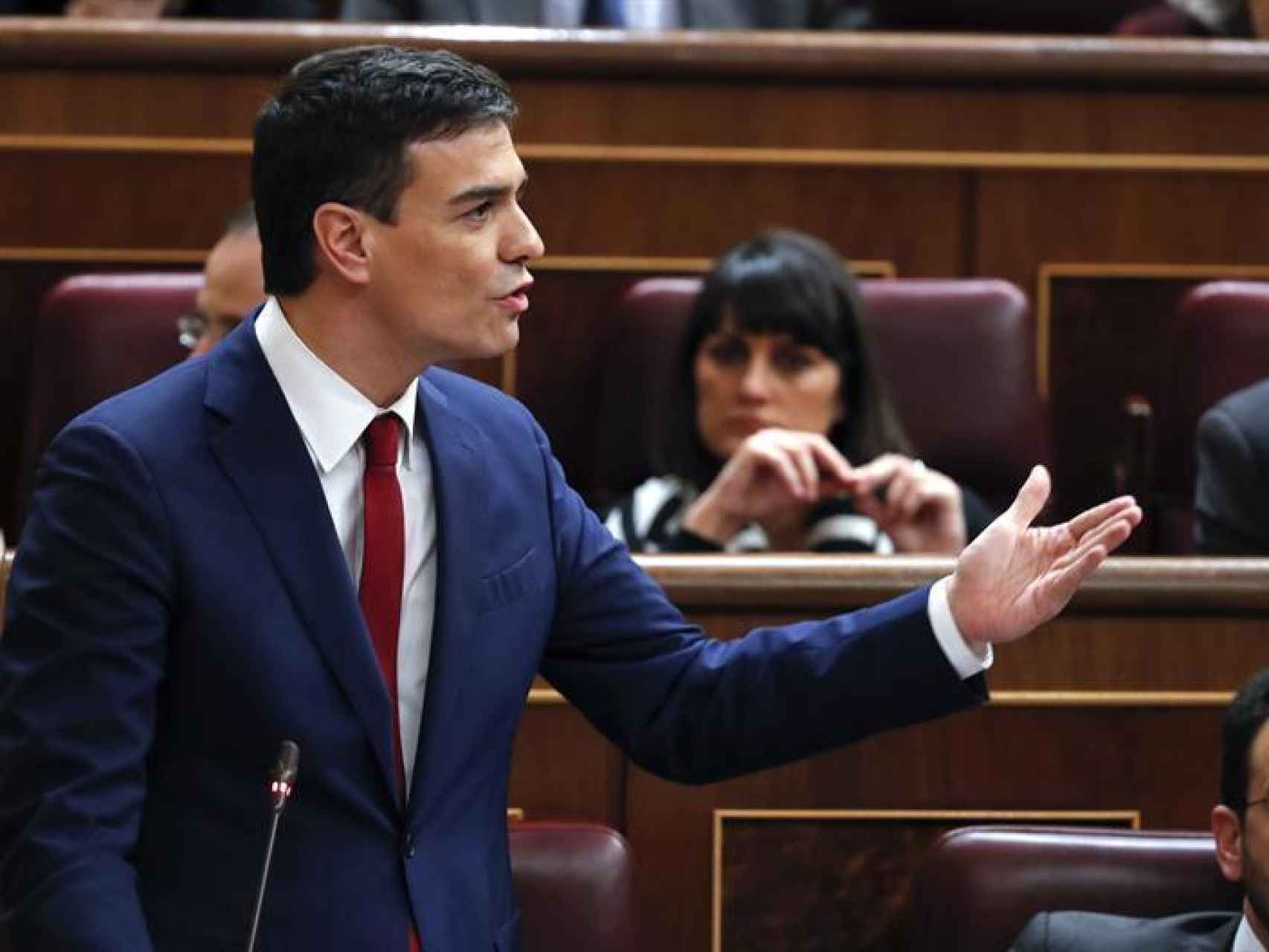 Pedro Sánchez en su discurso de investidura