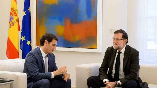 El líder de C's, Albert Rivera, y el presidente del Gobierno en funciones, Mariano Rajoy.