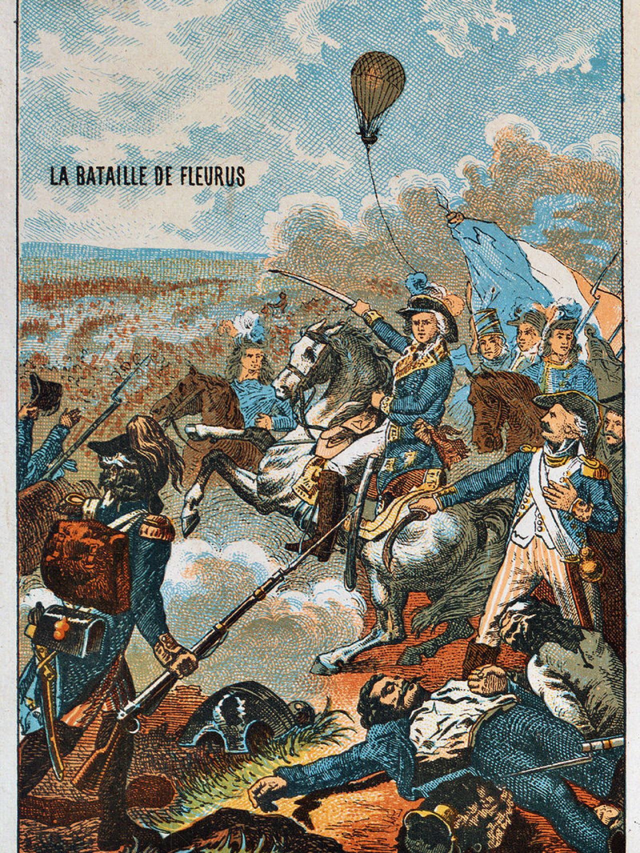 Globo francés utilizado en la batalla de Fleurus (1794).