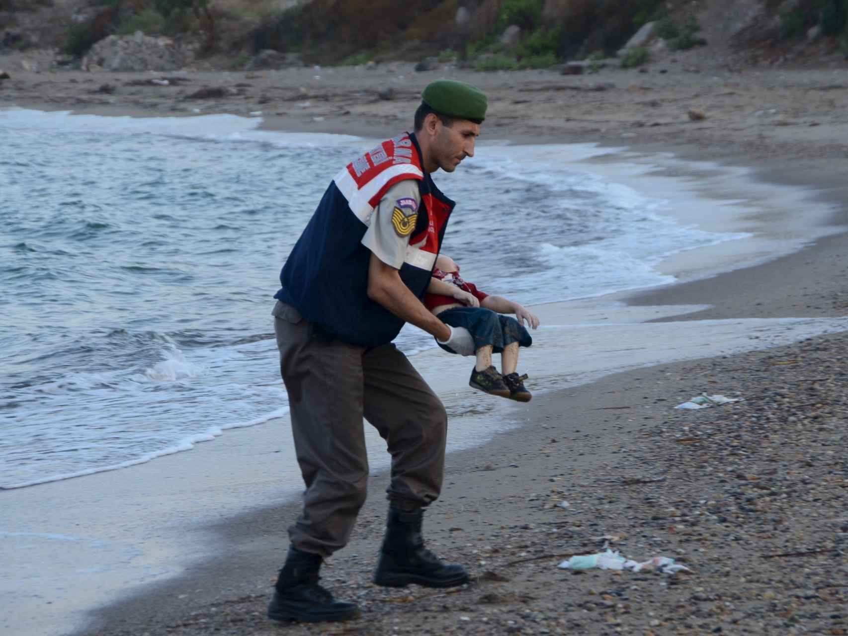 La imagen del cadáver de Aylan se convirtió en un símbolo de la crisis de refugiados