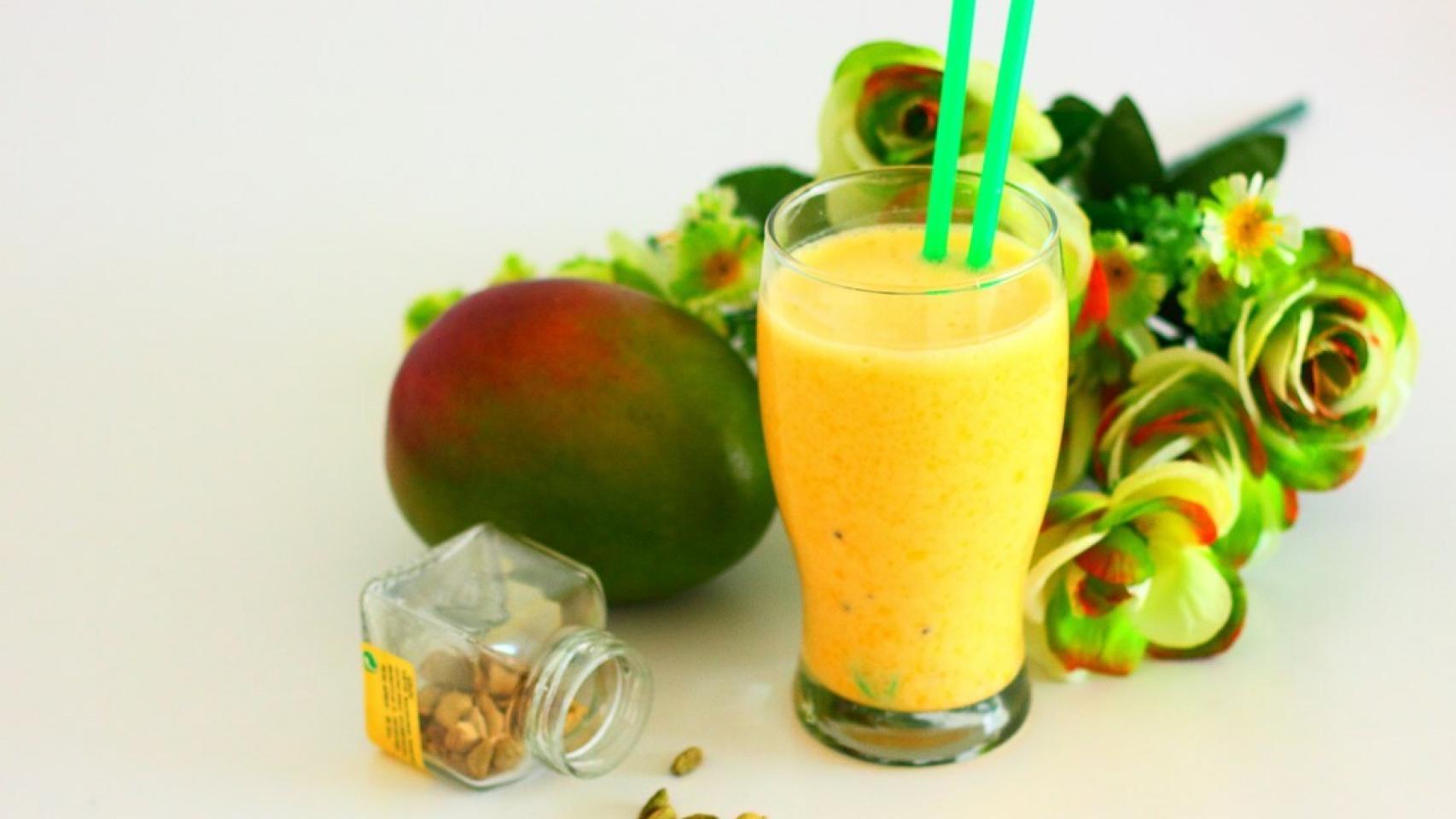 Lassi de mango ligero, receta paso a paso