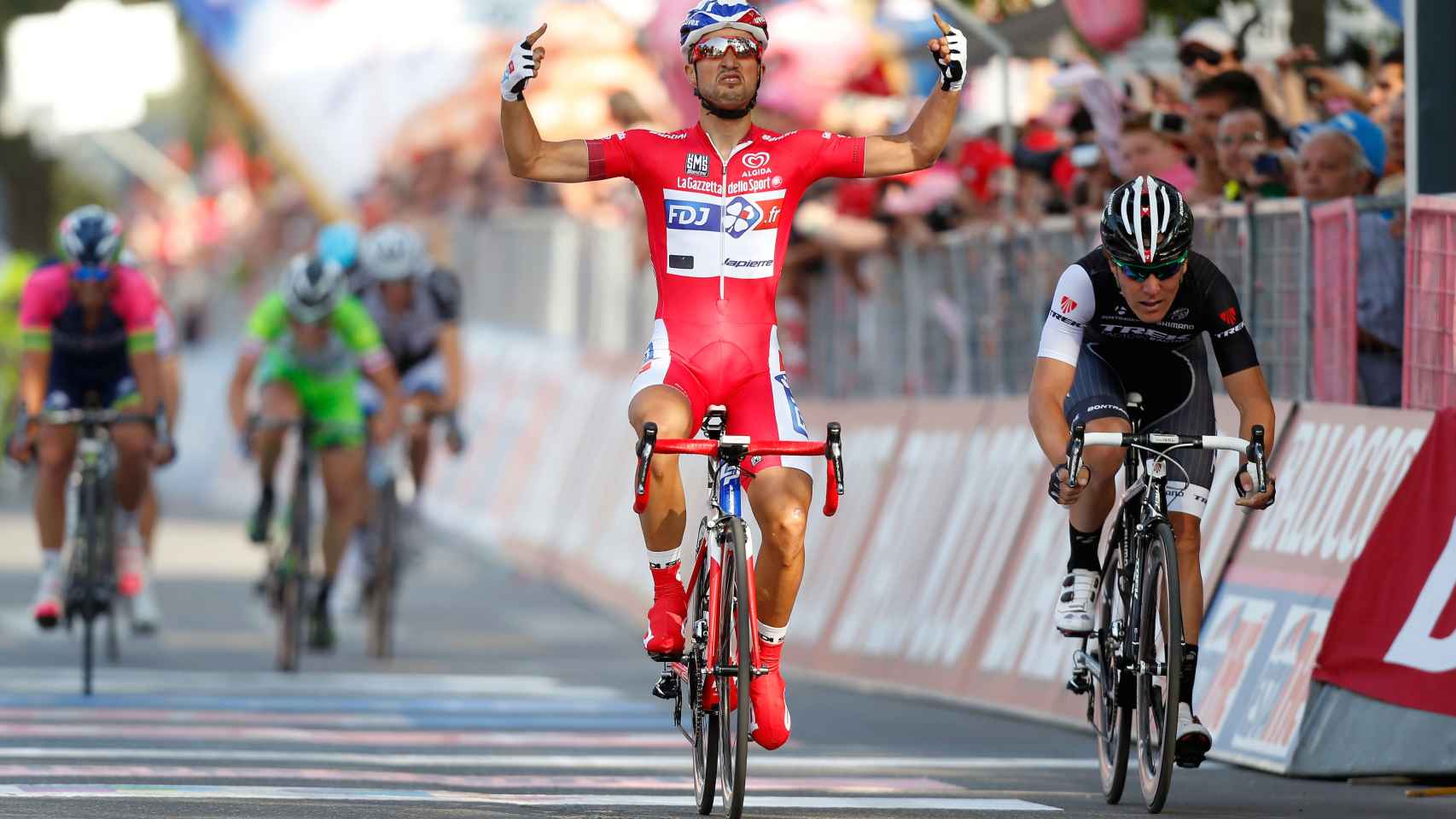 Nacer Bouhanni en el Giro de 2014