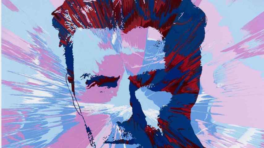 Retrato de David Beckham realizado por Damien Hirst.