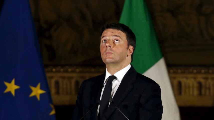 Matteo Renzi en una conferencia de prensa reciente.