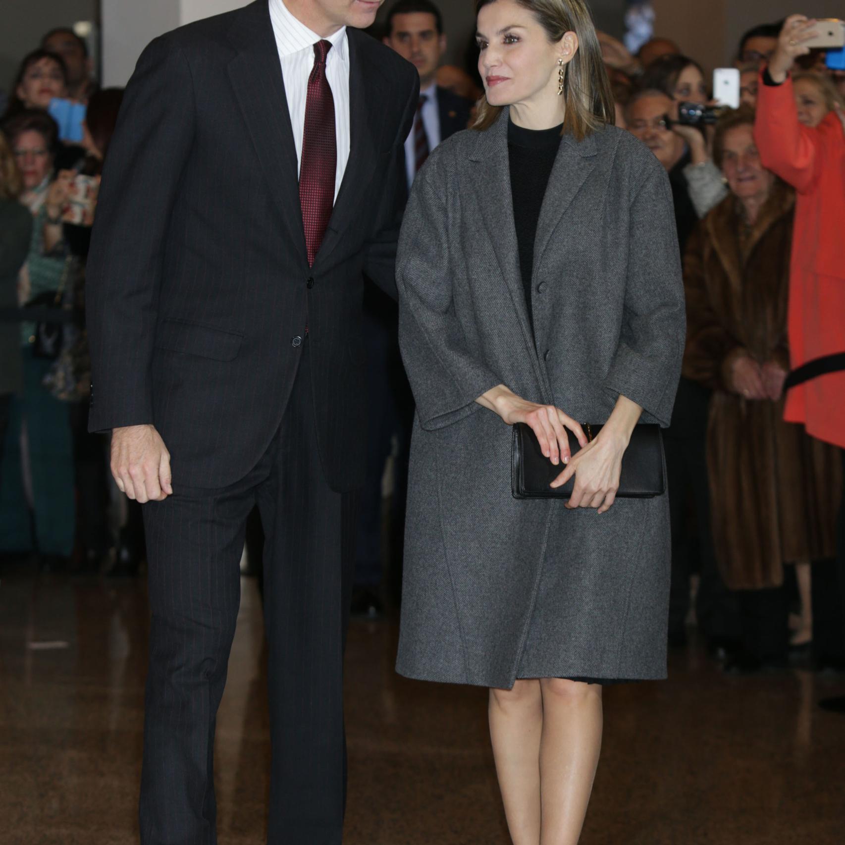 Los Reyes a su llegada al Auditorio de Madrid el pasado viernes