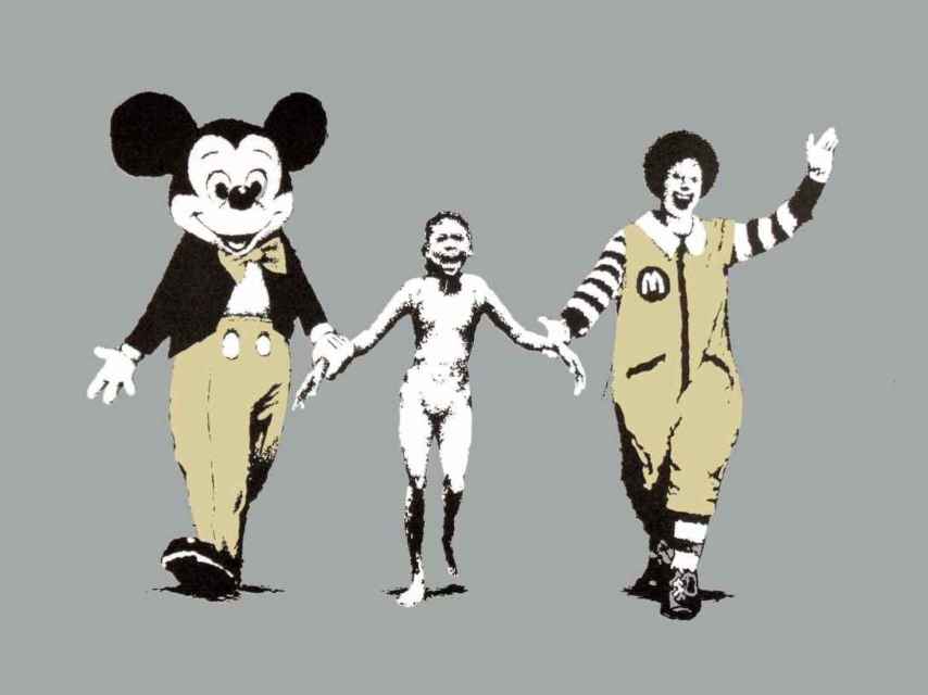 Una de las obras más conocidas de Banksy