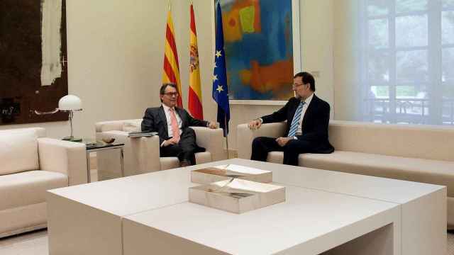 Reunión de Rajoy y Mas en La Moncloa el 30 de julio de 2014