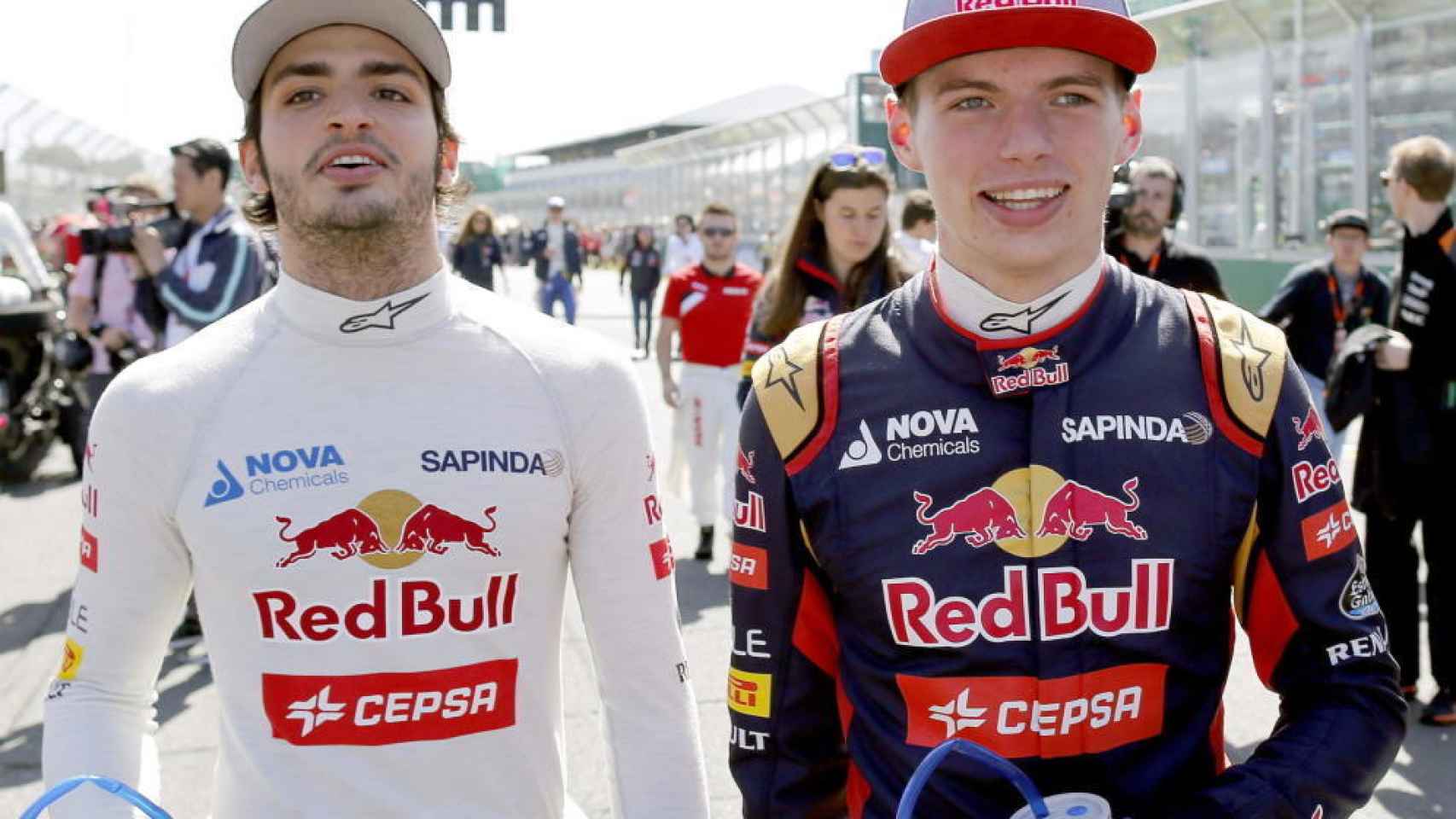 Sainz y Verstappen, los dos pilotos de Toro Rosso