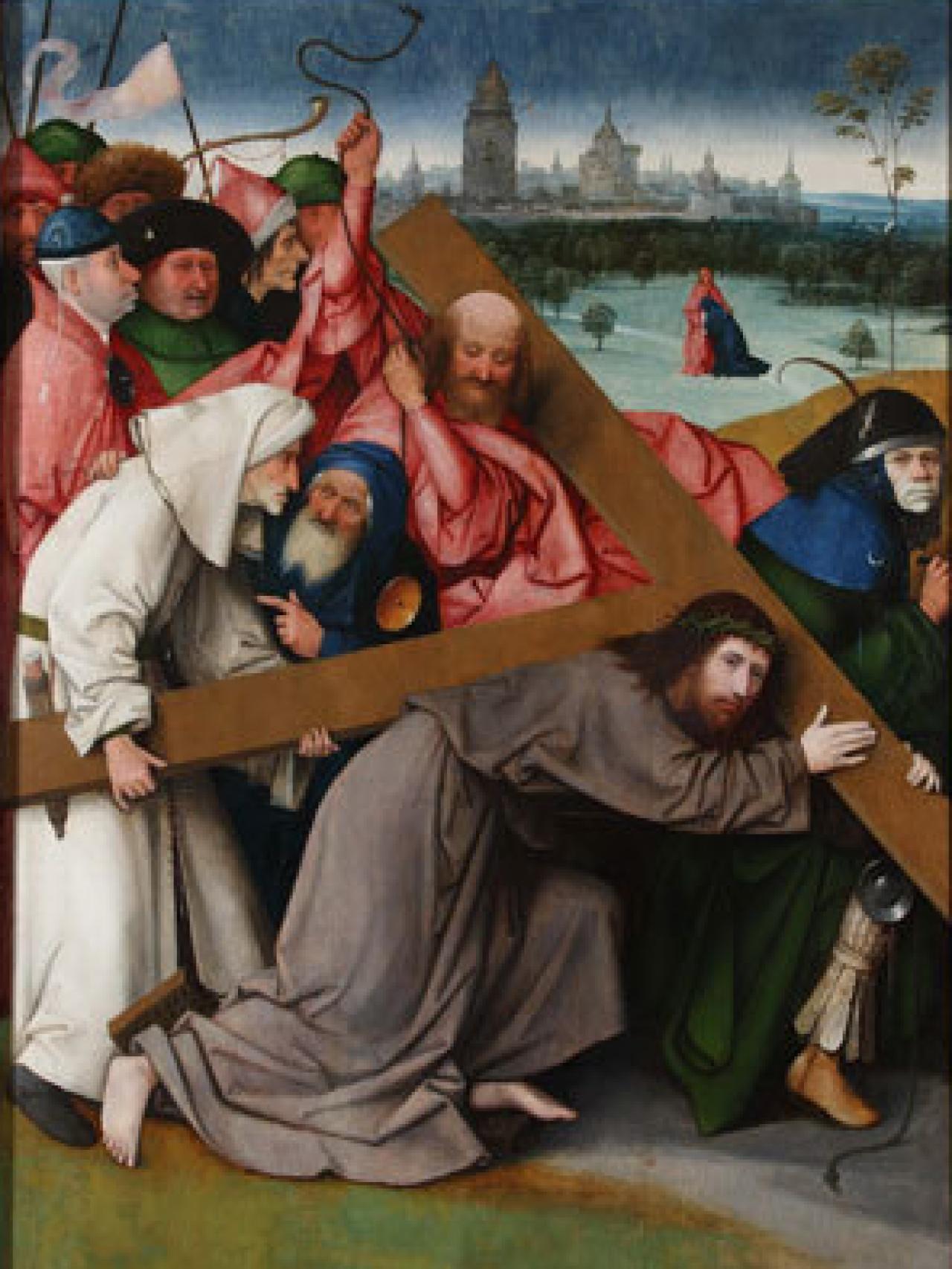 Cristo con la cruz a cuestas, de El Bosco.
