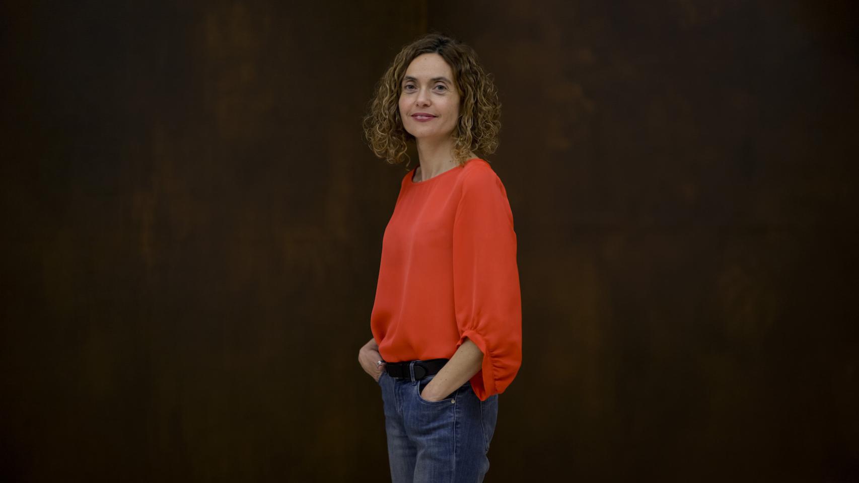 Batet, en el sótano del Congreso de los Diputados