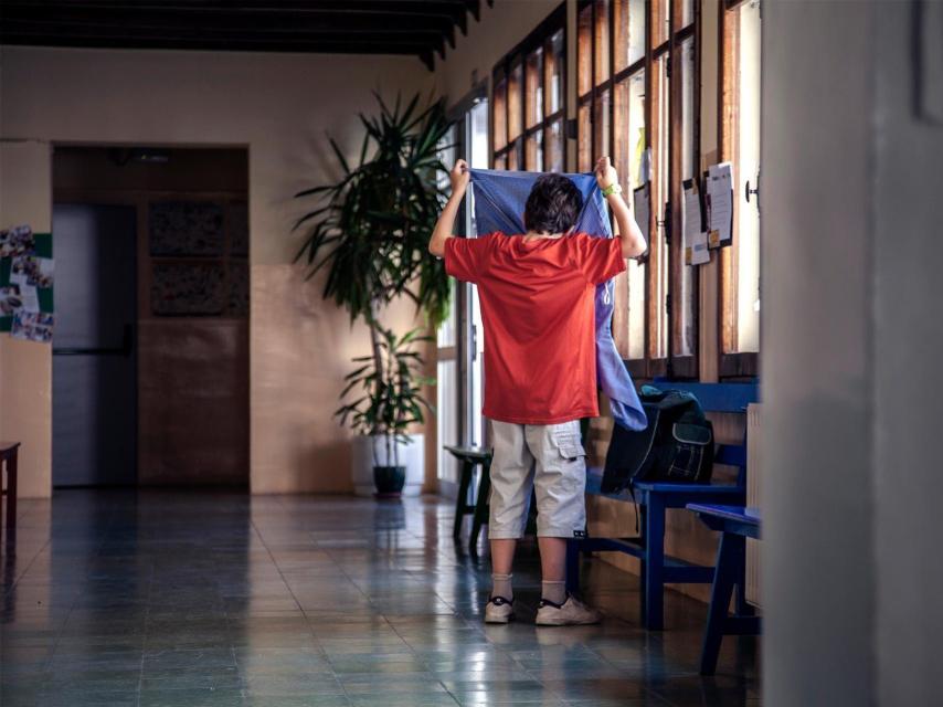 Pere en su colegio
