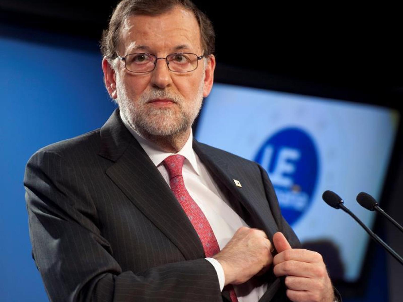 Mariano Rajoy, presidente del Gobierno en funciones, comparece en Bruselas.