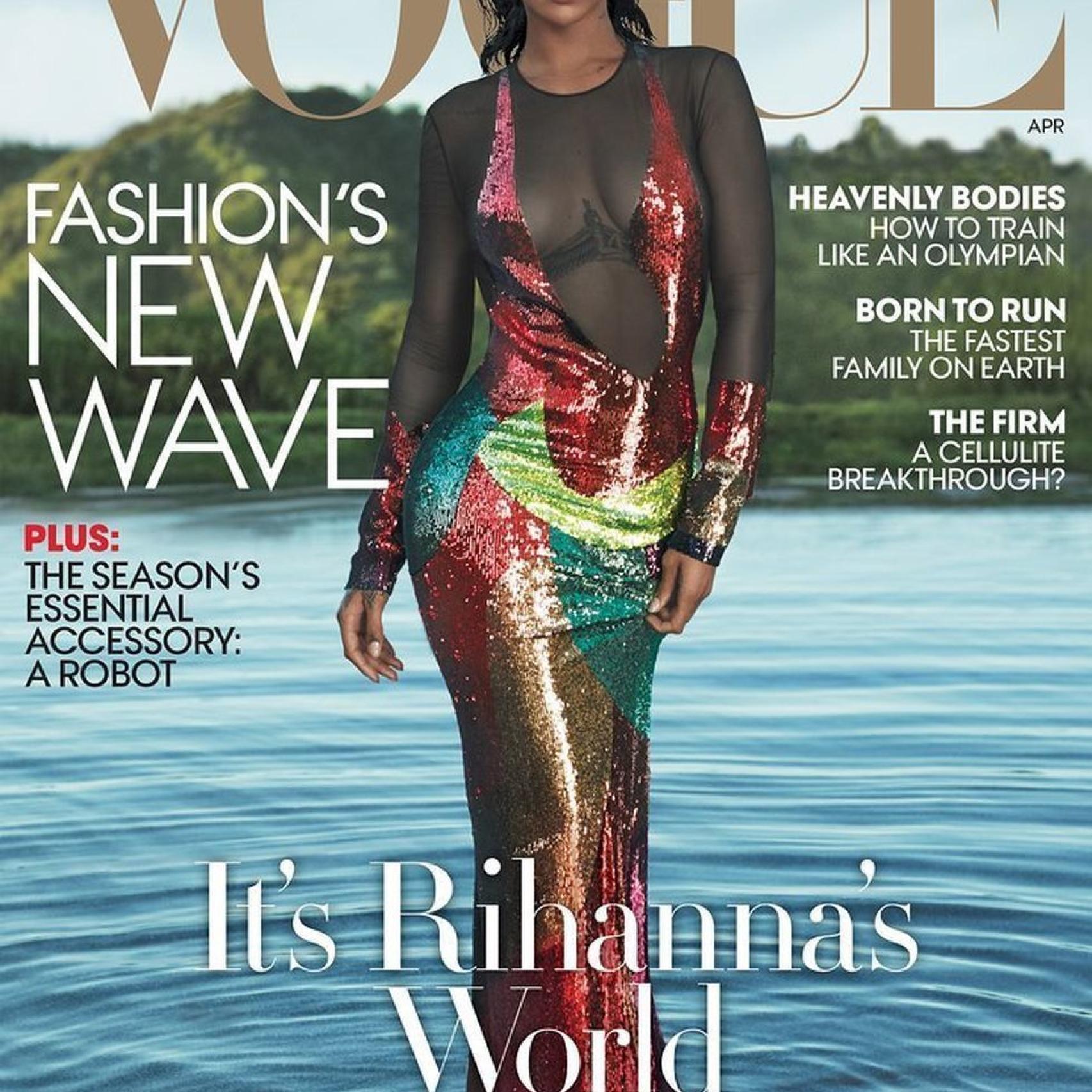 Rihanna en la portada de Vogue abril